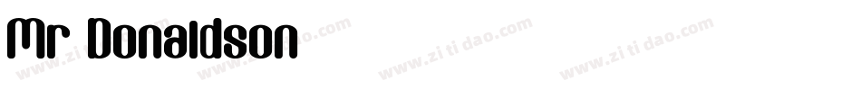 Mr Donaldson字体转换